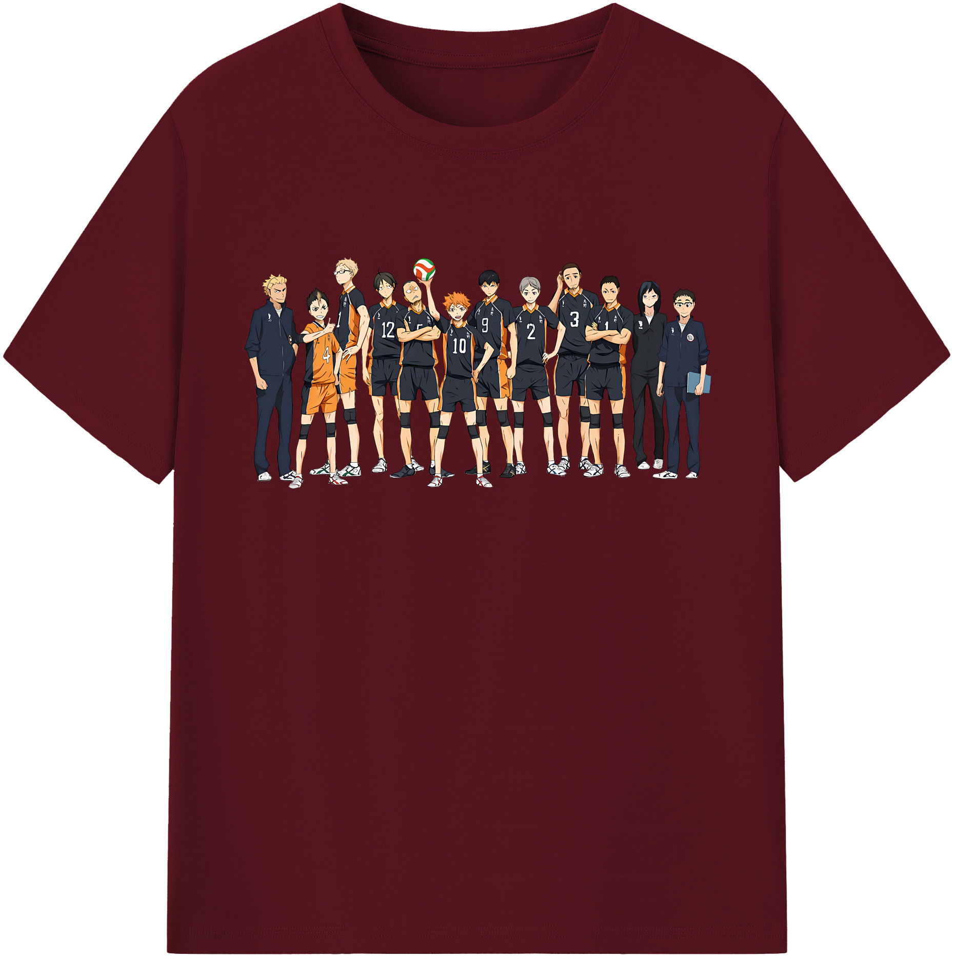 （画像用） ハイキュー!! Haikyu!! 綿100％半袖Tシャツ（フロントプリント）
